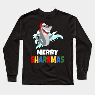 Merry Sharkmas Long Sleeve T-Shirt